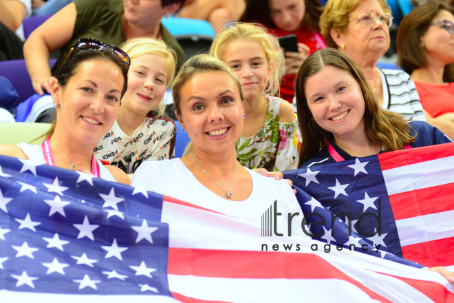 Rhythmic Gymnastics World Championships in Baku – holiday for spectators.Azerbaijan, Baku, September 19  2019